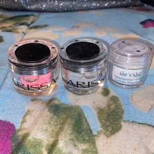 Trio of makeup glitter! 2 Arissa and 1 wet and wild